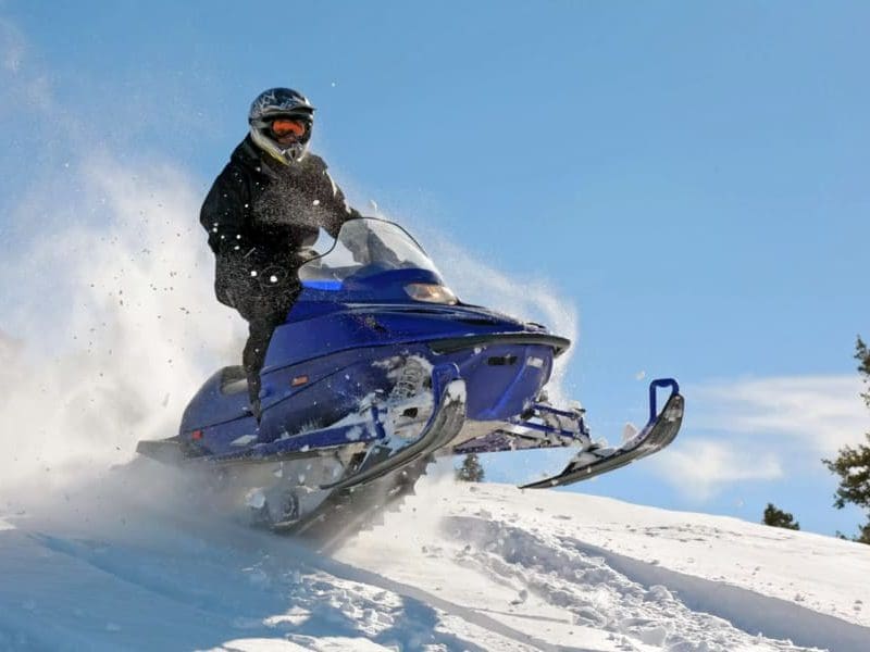 snow scooter at solang valley 